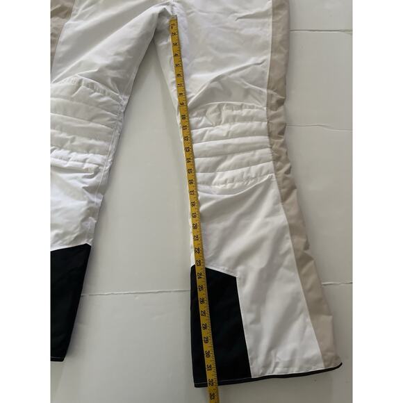 Lole Snow Ski Pants Women XL White Quilted Knee Zip Hand Pockets Snowboarding - Picture 12 of 16
